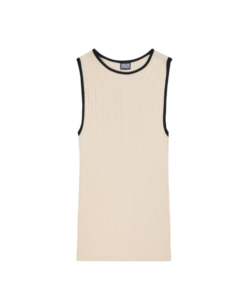 NØRDGAARD PAA STRØGET NPS TANK TOP KONTRAST ECRU/BLACK